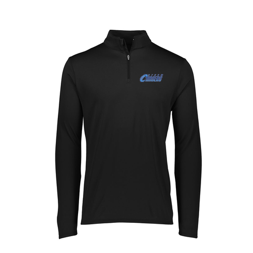 [FTLQFLBK-FAXS-LOGO1] Decker Women's Flex-Lite 1/4 Zip Shirt (Female Adult XS, Black, Logo 1)
