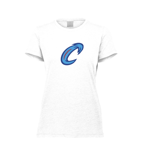 [FTSCUBWH-FAXS-LOGO2] Decker Women's Tri-Blend T-Shirt - Short Sleeve (Female Adult XS, White, Logo 2)