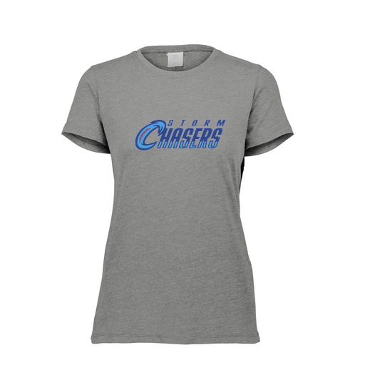[FTSCUBGY-FAXS-LOGO1] Decker Women's Tri-Blend T-Shirt - Short Sleeve (Female Adult XS, Gray, Logo 1)