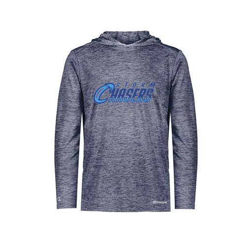 [FOLHCGNV-AS-LOGO1] Decker Men's Charge Hoodie (Adult S, Navy, Logo 1)