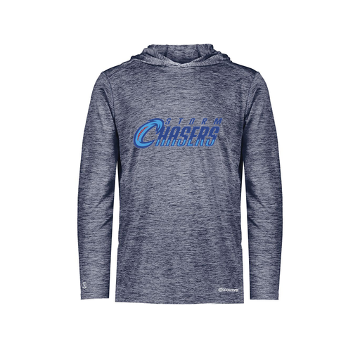 [FOLHCGNV-YS-LOGO1] Decker Youth Charge Hoodie (Youth S, Navy, Logo 1)