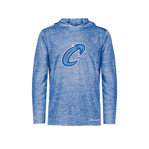 [FOLHCGRY-YS-LOGO2] Decker Youth Charge Hoodie (Youth S, Royal, Logo 2)