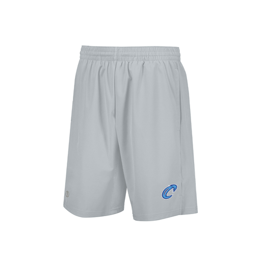 [229556.099.XS-LOGO2] Men's Weld Short (Adult XS, Silver, Logo 2)