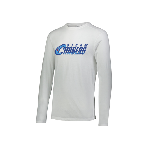 [FTLCUBWH-YS-LOGO1] Decker Youth Tri-Blend T-Shirt - Long Sleeve (Youth S, White, Logo 1)