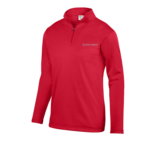 [5508.040.S-LOGO3] Youth FlexFleece 1/4 Zip (Youth S, Red, Logo 3)