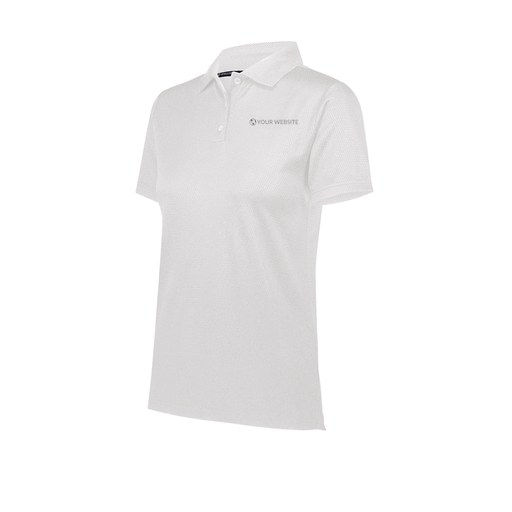 [222768.005.XS-LOGO3] Ladies Prism Polo (Female Adult XS, White, Logo 3)