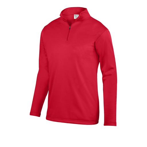 [DFW-FFQZ-RED-AS-LOGO5] Men's FlexFleece 1/4 Zip (Adult S, Red, Logo 5)